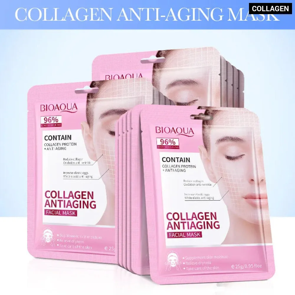15pcs Retinol Collagen Firming Hydrating Brightening Moisturizing Facial Masks