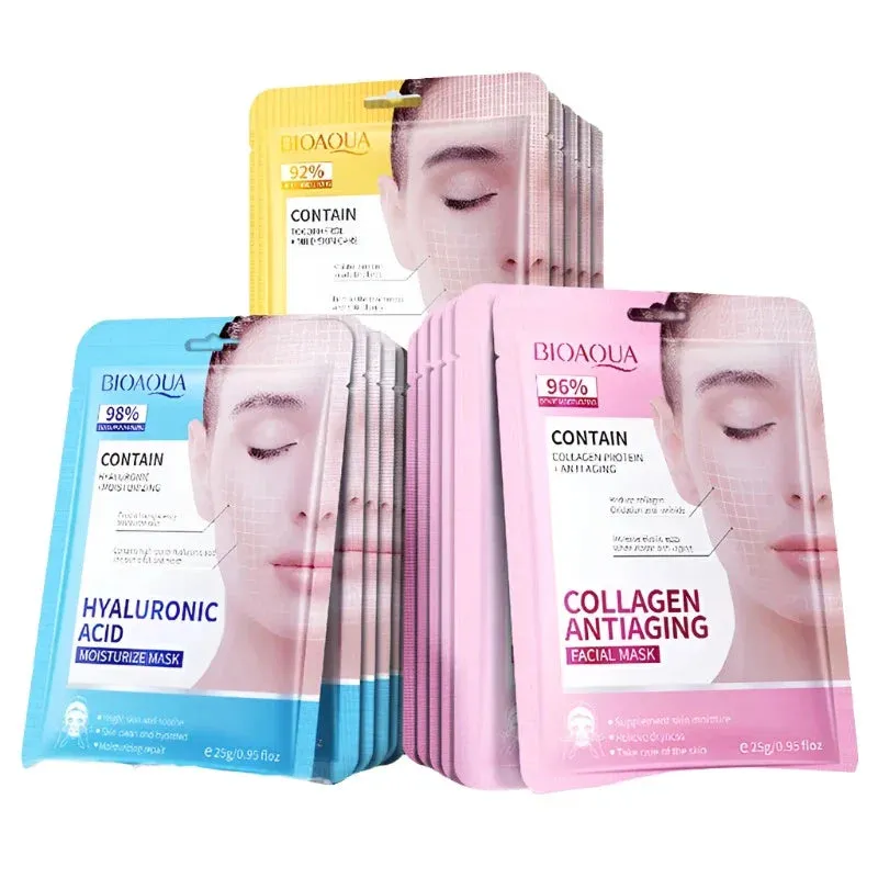 15pcs Retinol Collagen Firming Hydrating Brightening Moisturizing Facial Masks