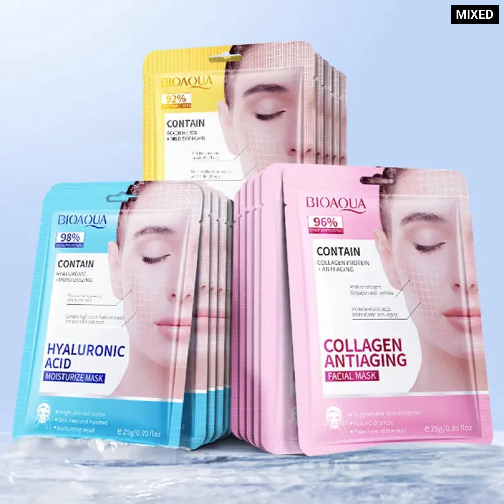 15pcs Retinol Collagen Firming Hydrating Brightening Moisturizing Facial Masks