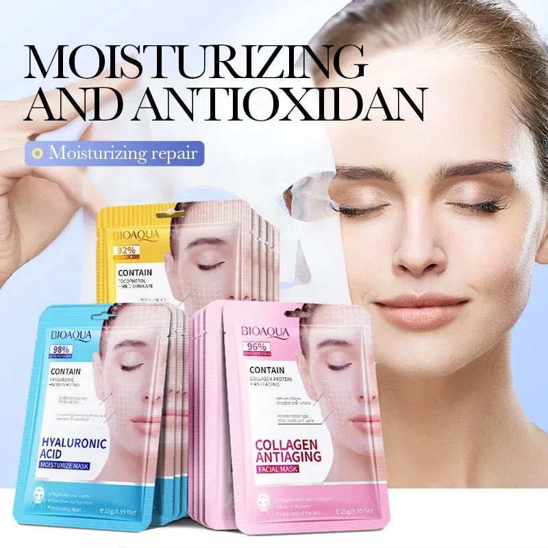 15pcs Retinol Collagen Firming Hydrating Brightening Moisturizing Facial Masks