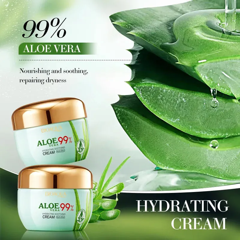 2 Piece Aloe Vera Skin Care Set Creams For Face & Eyes