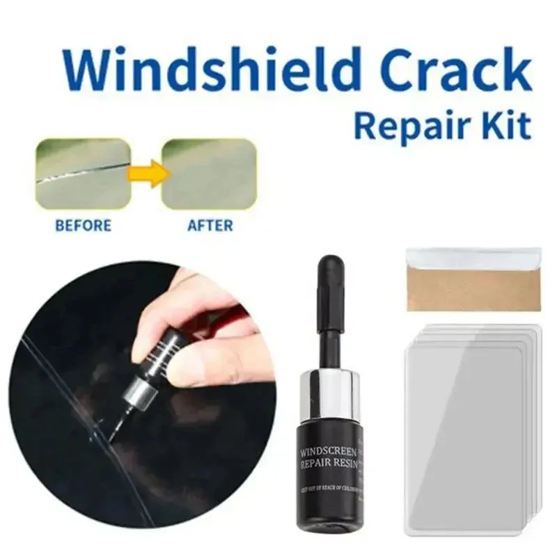3Ml Car Windshield Repair Kit Fix Cracks & Chips Fast!