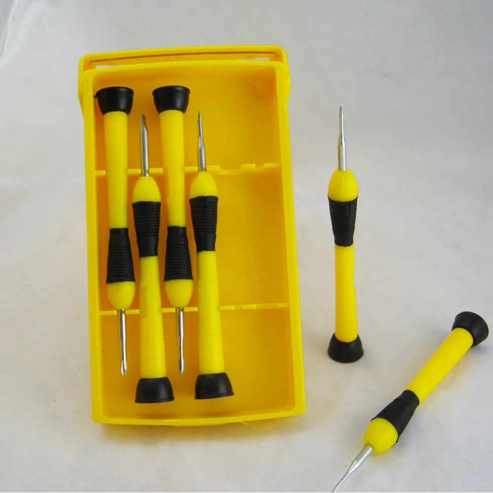 6Pc Reversible Precision Jewelers Screwdriver Set Eyeglass Watch Flat Tip Repair