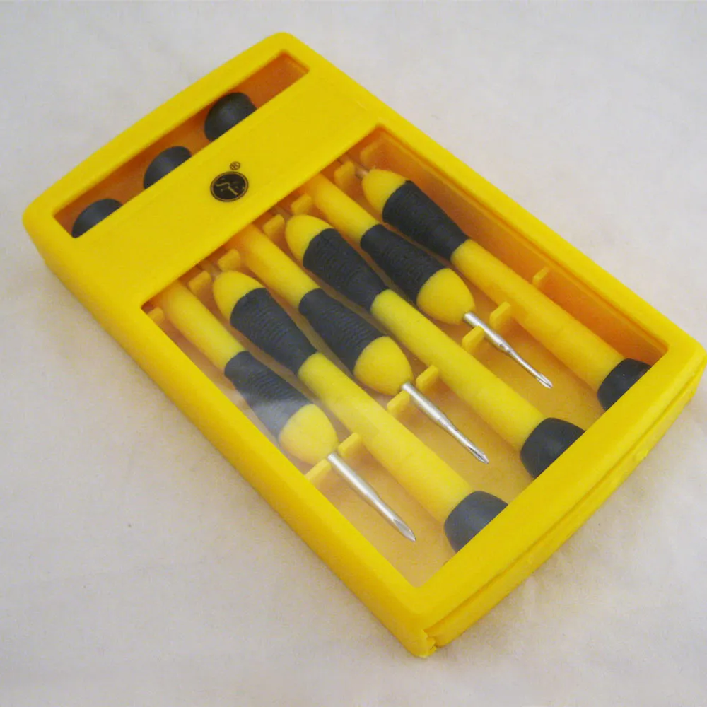 6Pc Reversible Precision Jewelers Screwdriver Set Eyeglass Watch Flat Tip Repair