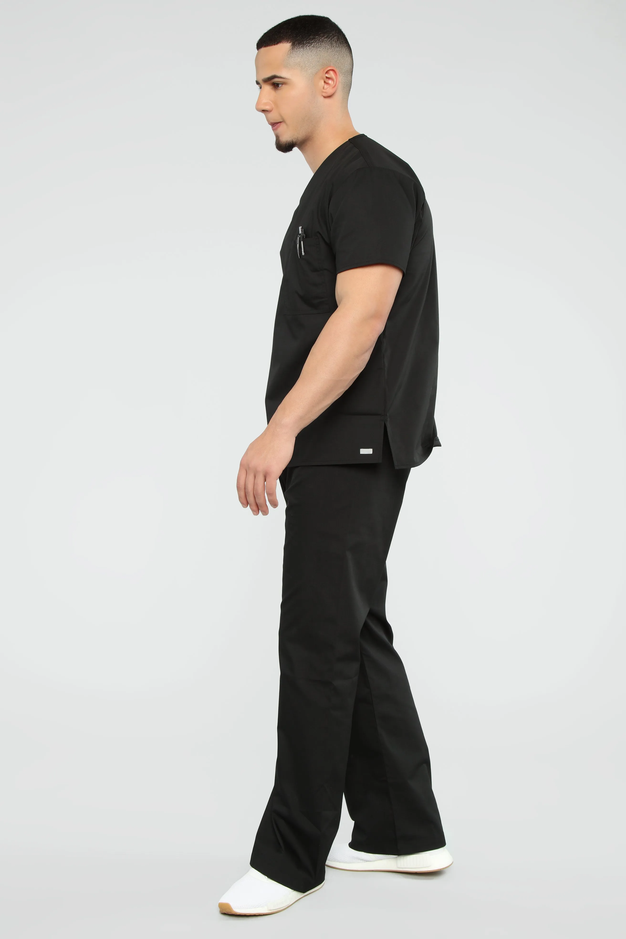 All Better Now Scrub Top - Black