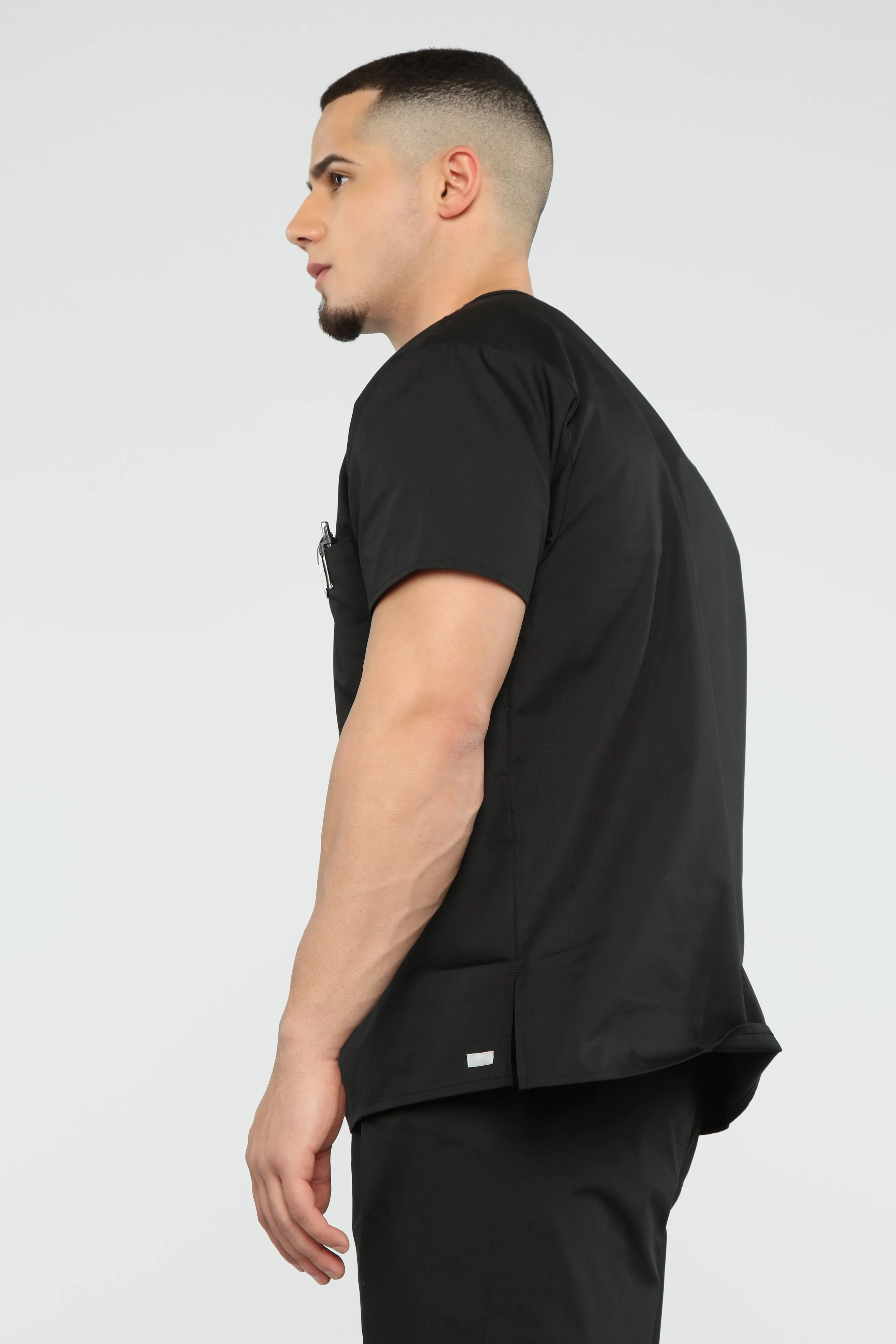 All Better Now Scrub Top - Black