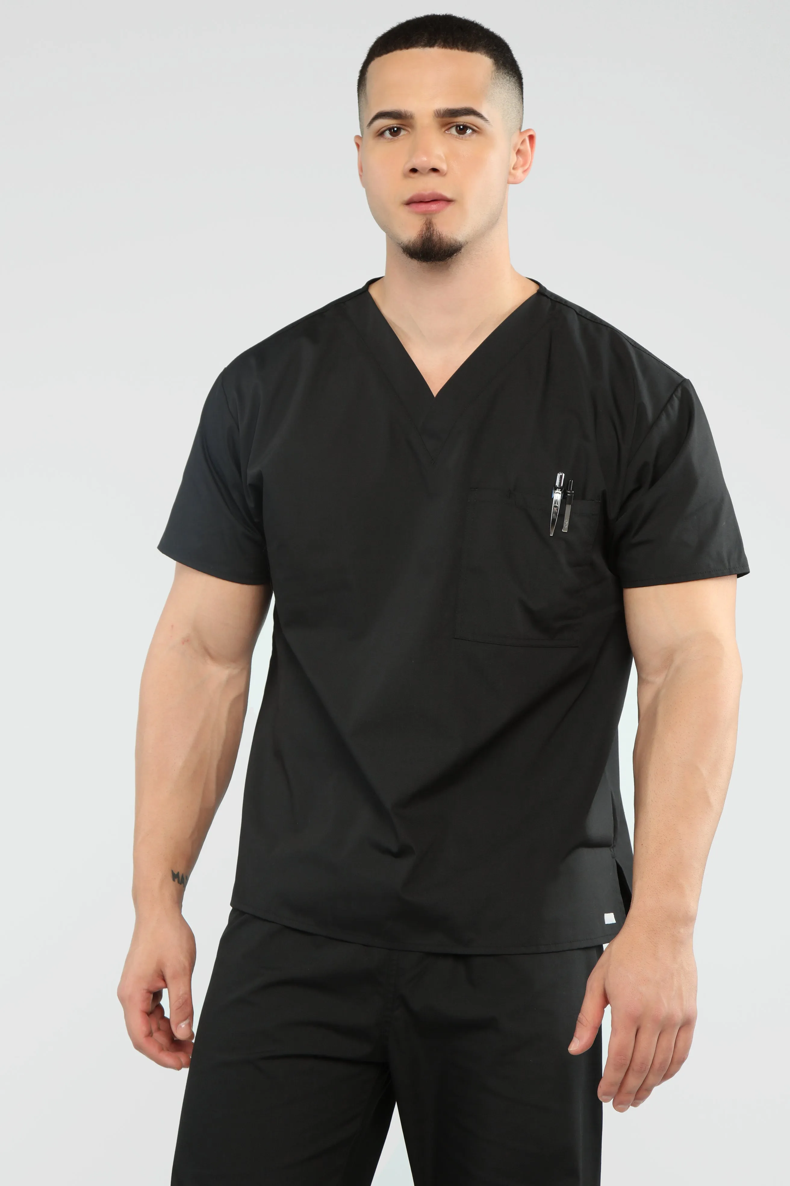 All Better Now Scrub Top - Black