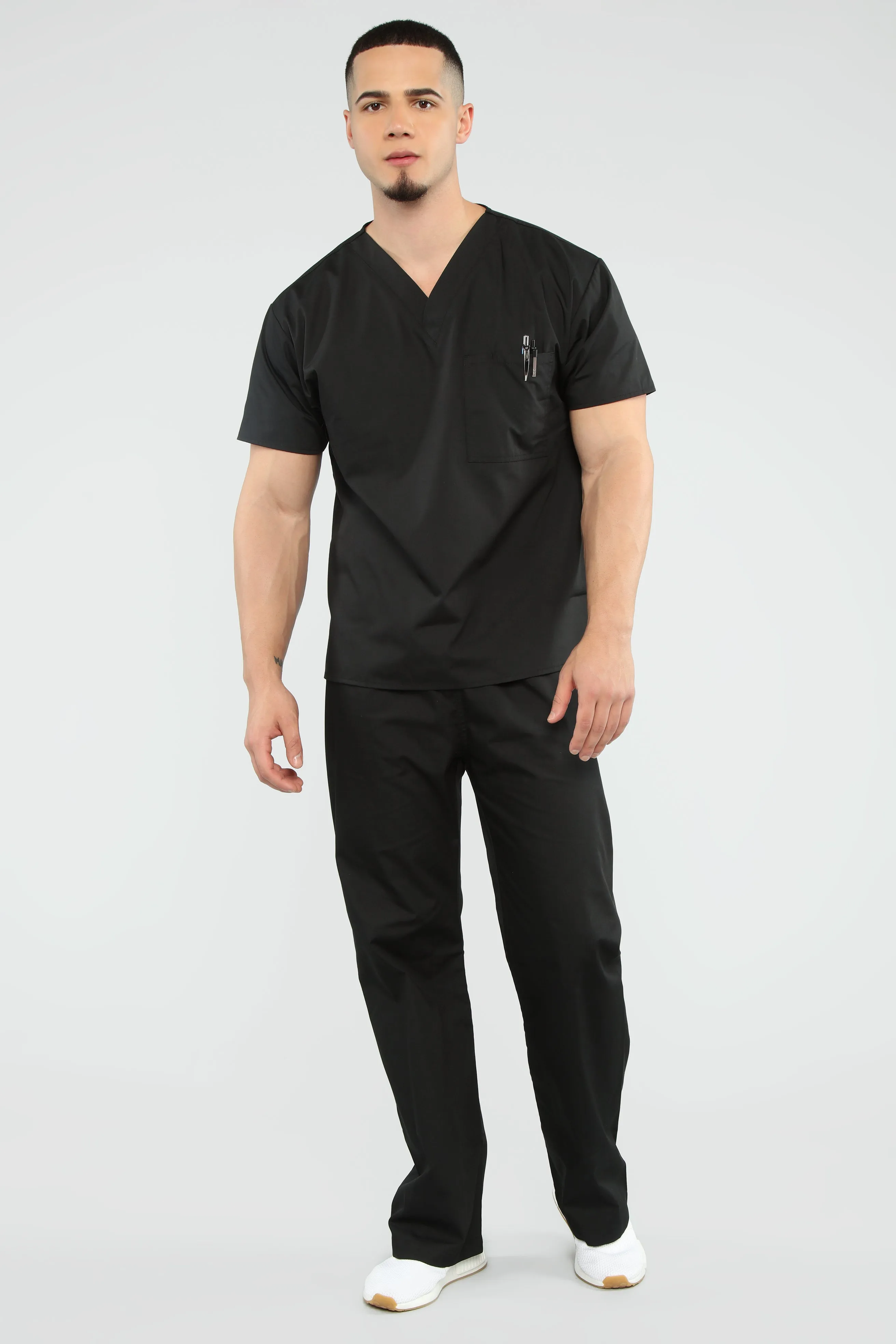 All Better Now Scrub Top - Black