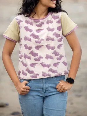 Aurora Waves Crop Top Rose