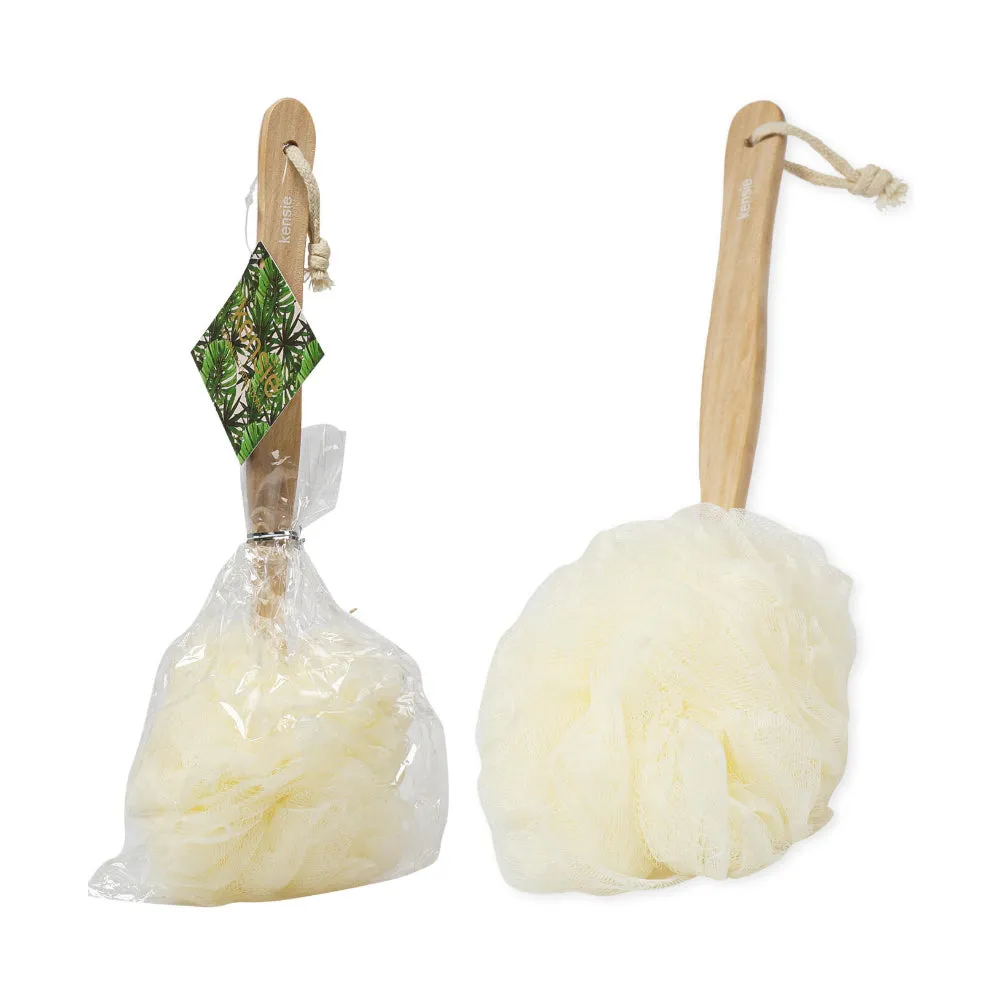 Bath Brush Shower Loofah Ergonomic Handle Cleanse Skin Hard-to-Reach Areas Deep