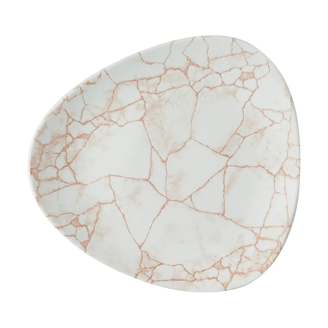 Churchill Studio Prints Kintsugi Lotus Plates Coral 178mm (Pack of 12)