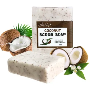 Coconut Scrub Soap - Organic Natural Handmade Cleansing Bar