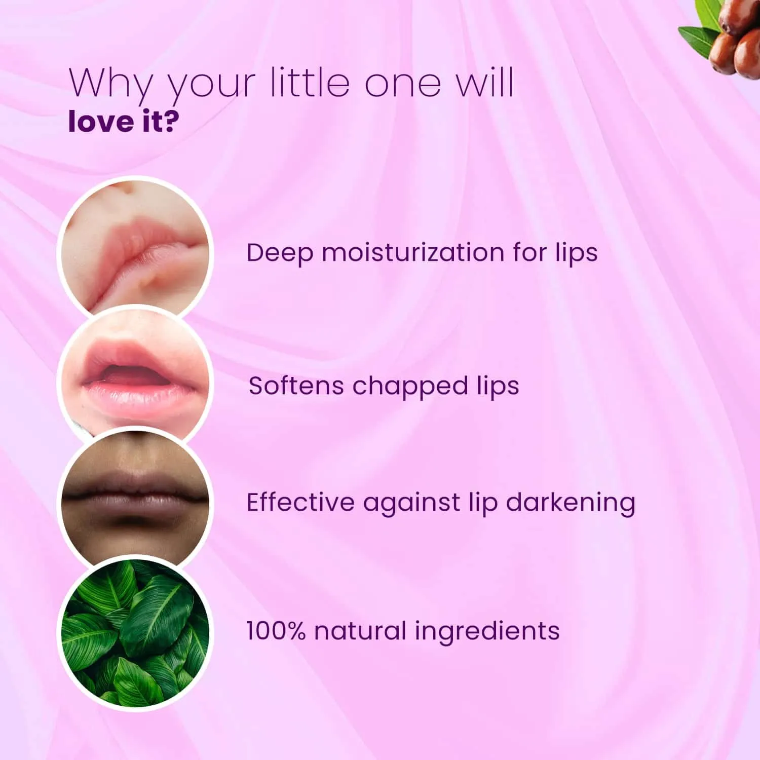 Heals Dry & Chapped Lips | Natural Lip Balm | 0-15 Years