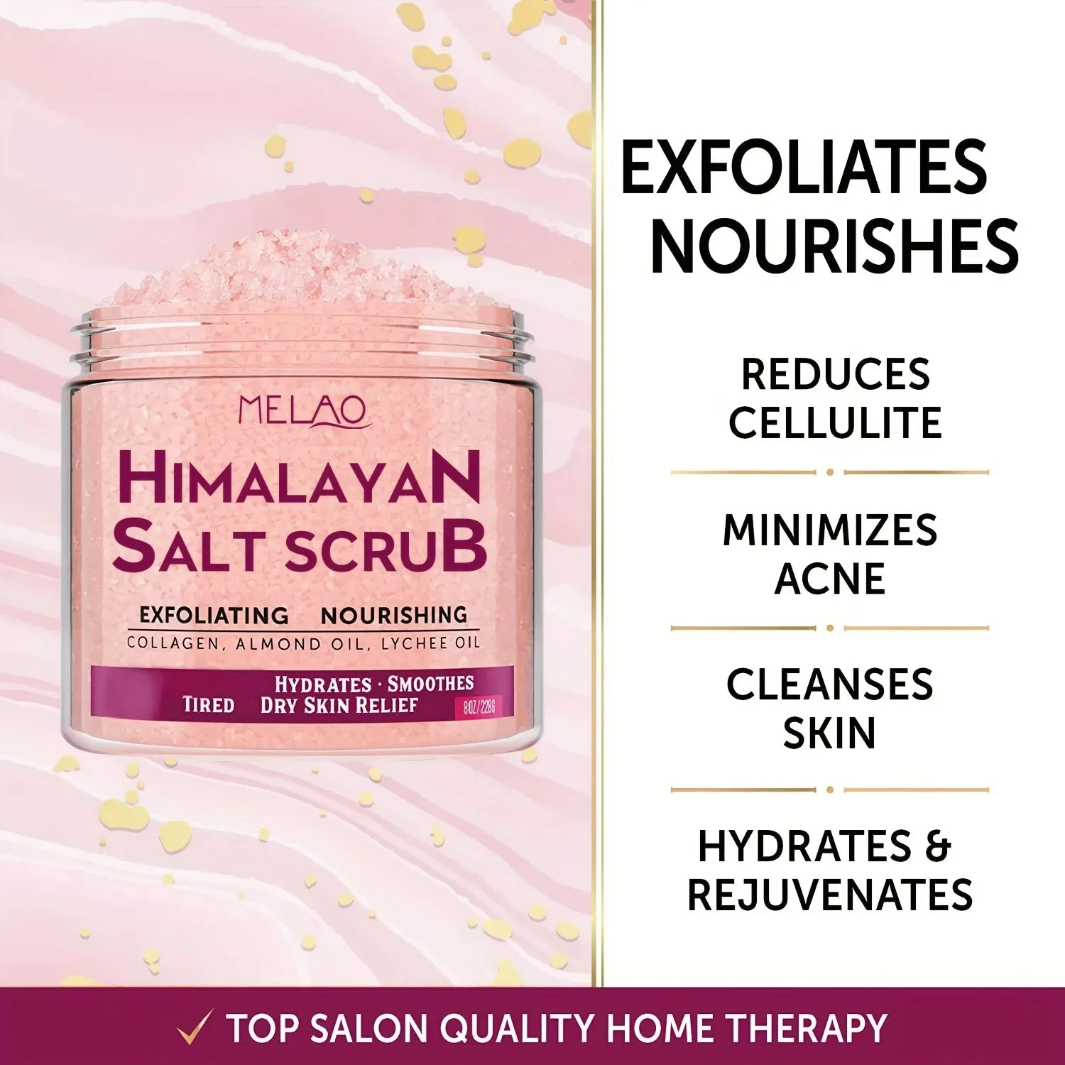 Himalayan Salt Body Scrub - MELAO Exfoliating
