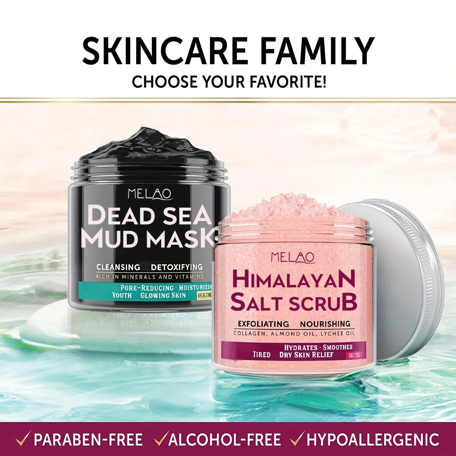 Himalayan Salt Body Scrub - MELAO Exfoliating