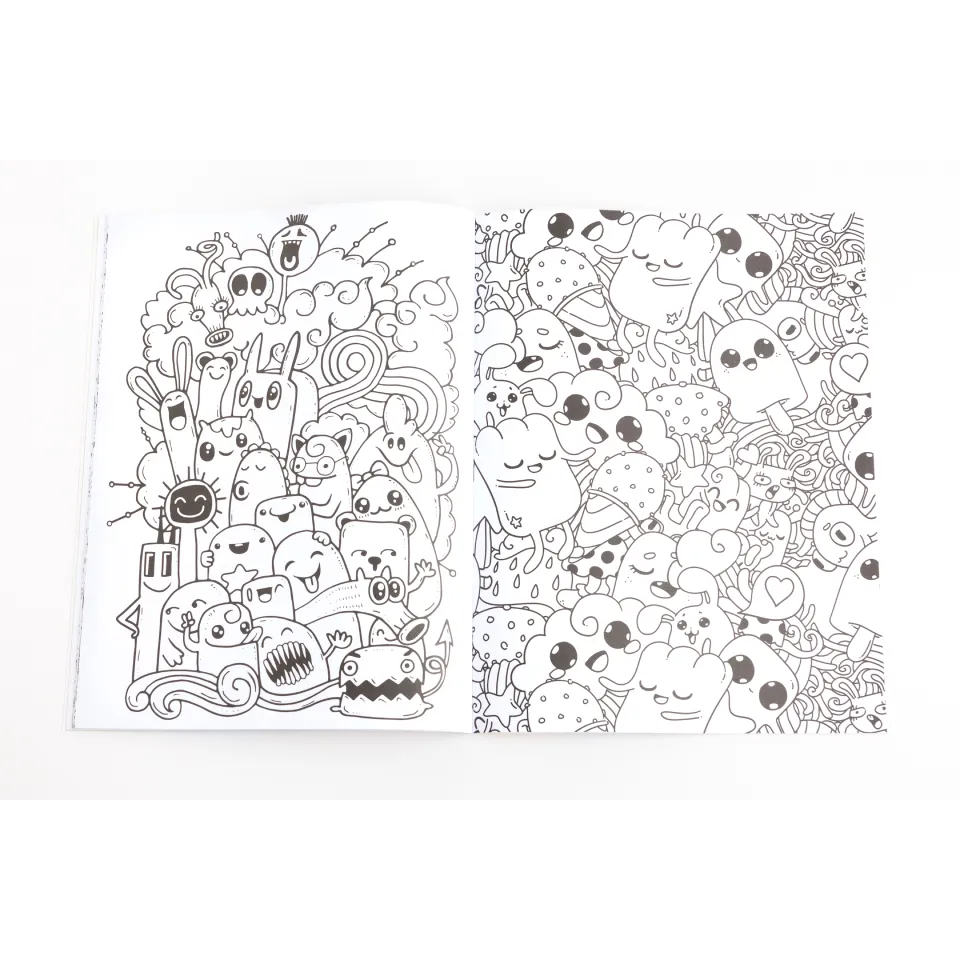 Kaleidoscope Colouring and Sticker Book: Totally Kawaii