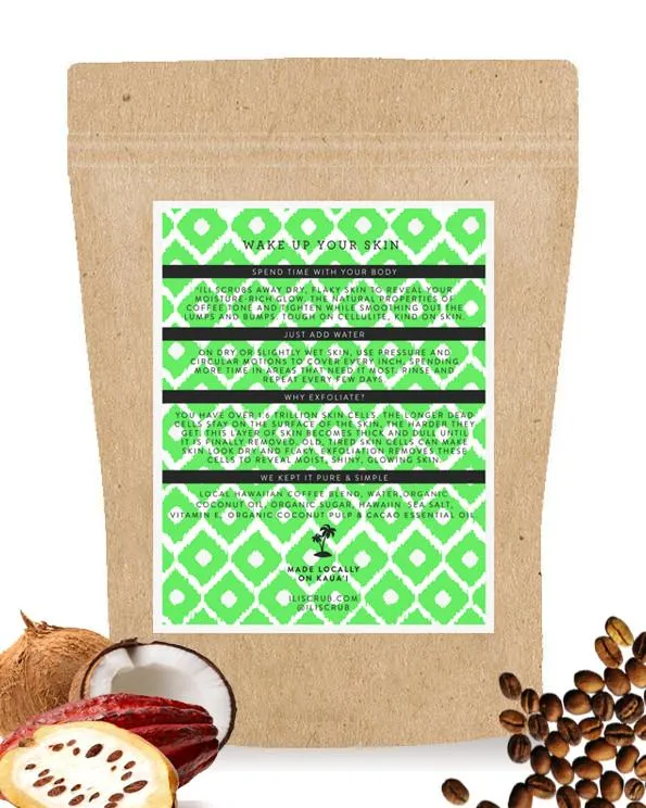 LARGE COCONUT CACAO COFFEE SCRUB