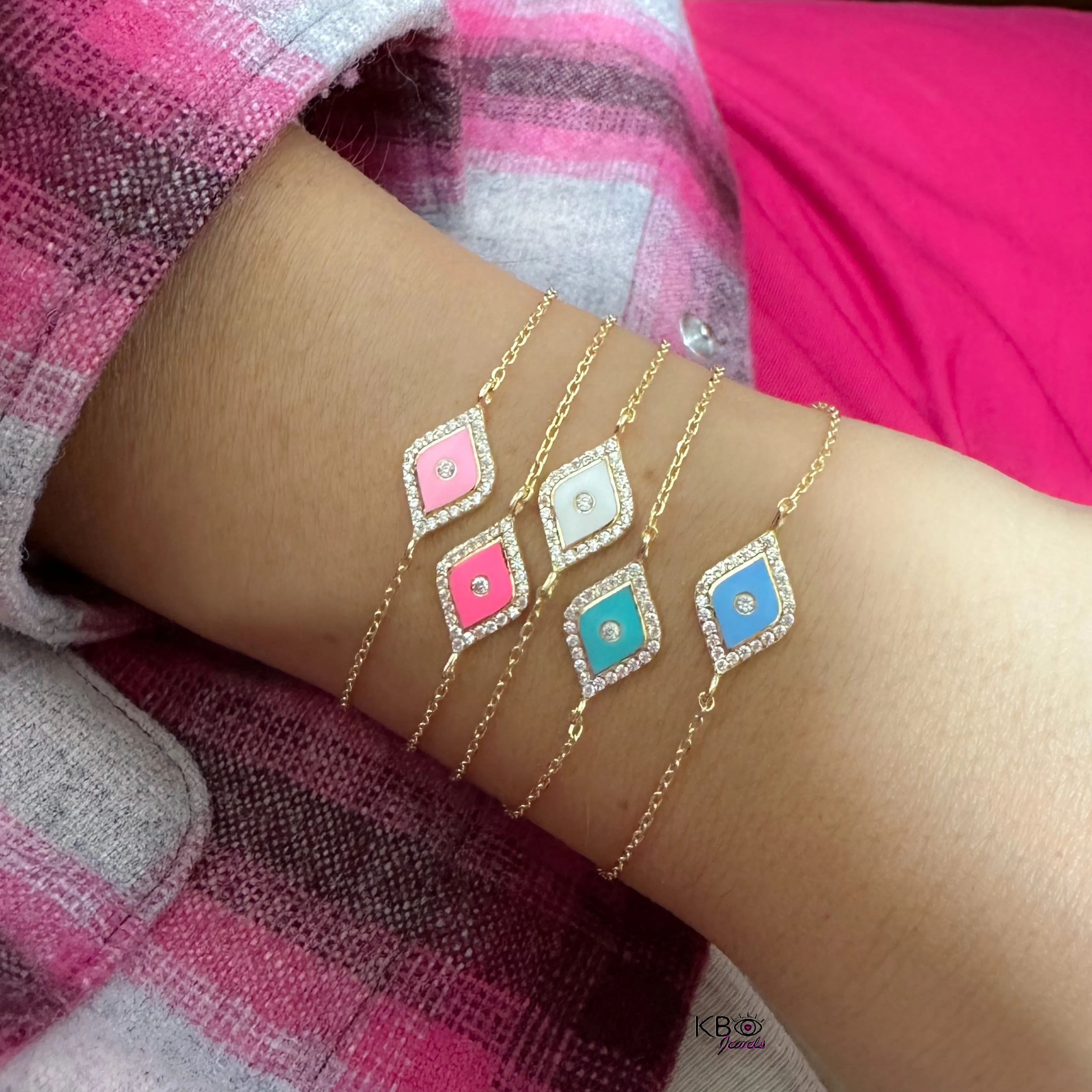 Lucky eye bracelet midi fuxia