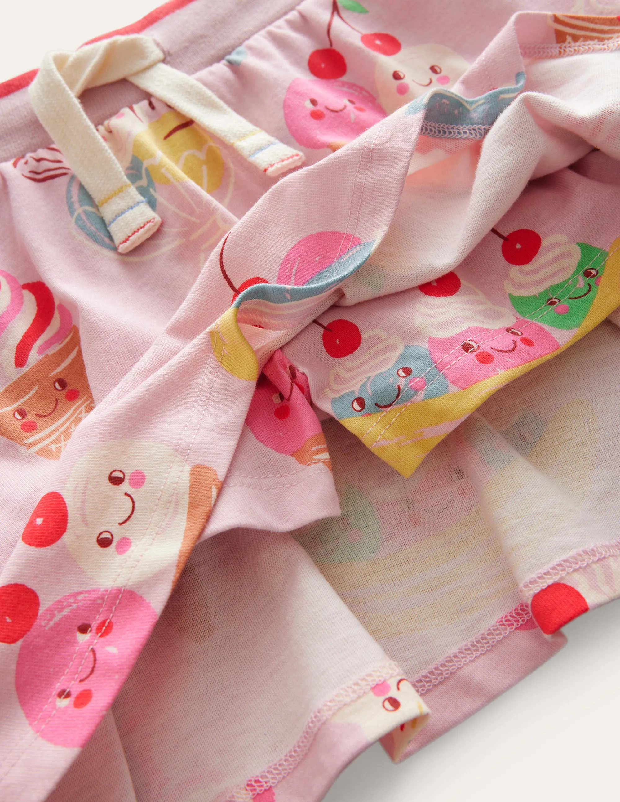Printed Jersey Skort-Pink Ice Creams