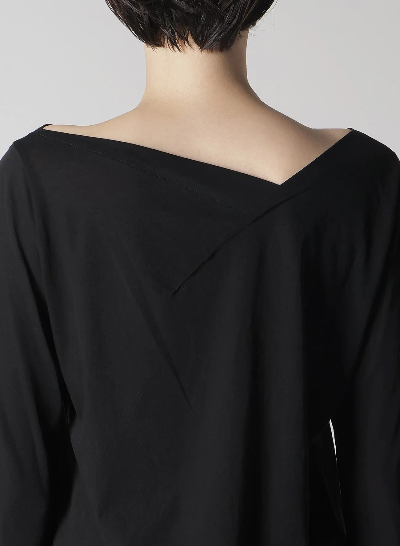 ULTIMA HIGH TWISTED JERSEY TUCK DETAIL LONG SLV T