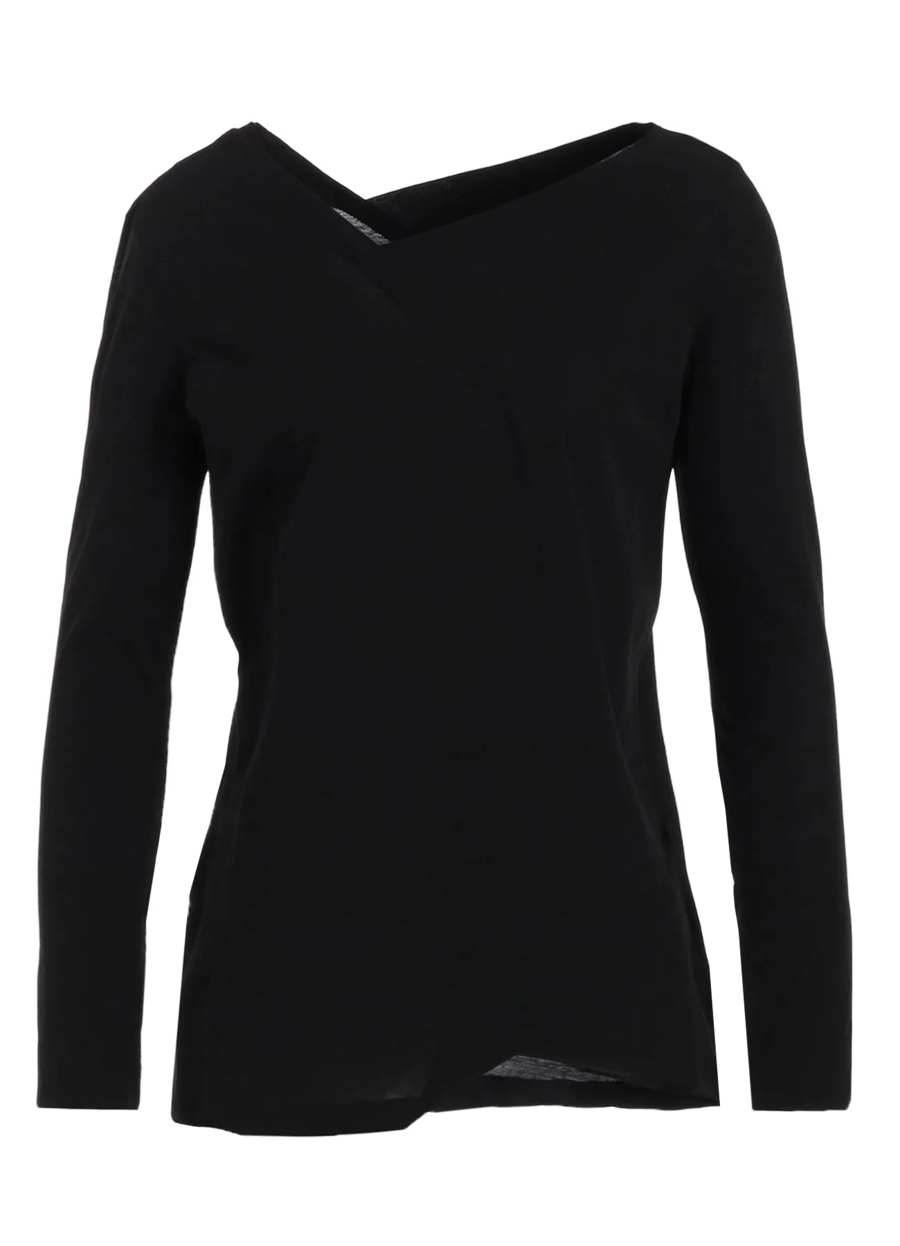 ULTIMA HIGH TWISTED JERSEY TUCK DETAIL LONG SLV T
