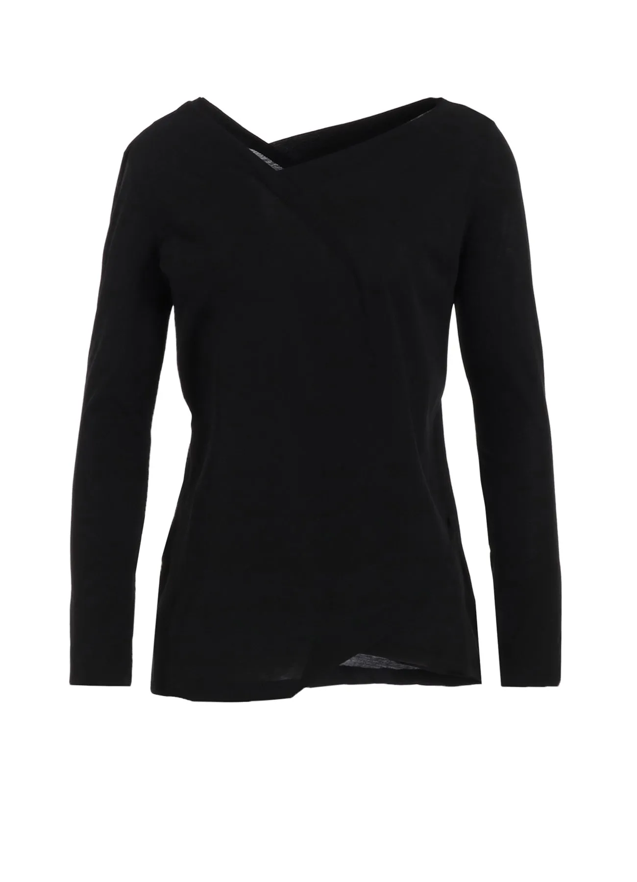 ULTIMA HIGH TWISTED JERSEY TUCK DETAIL LONG SLV T