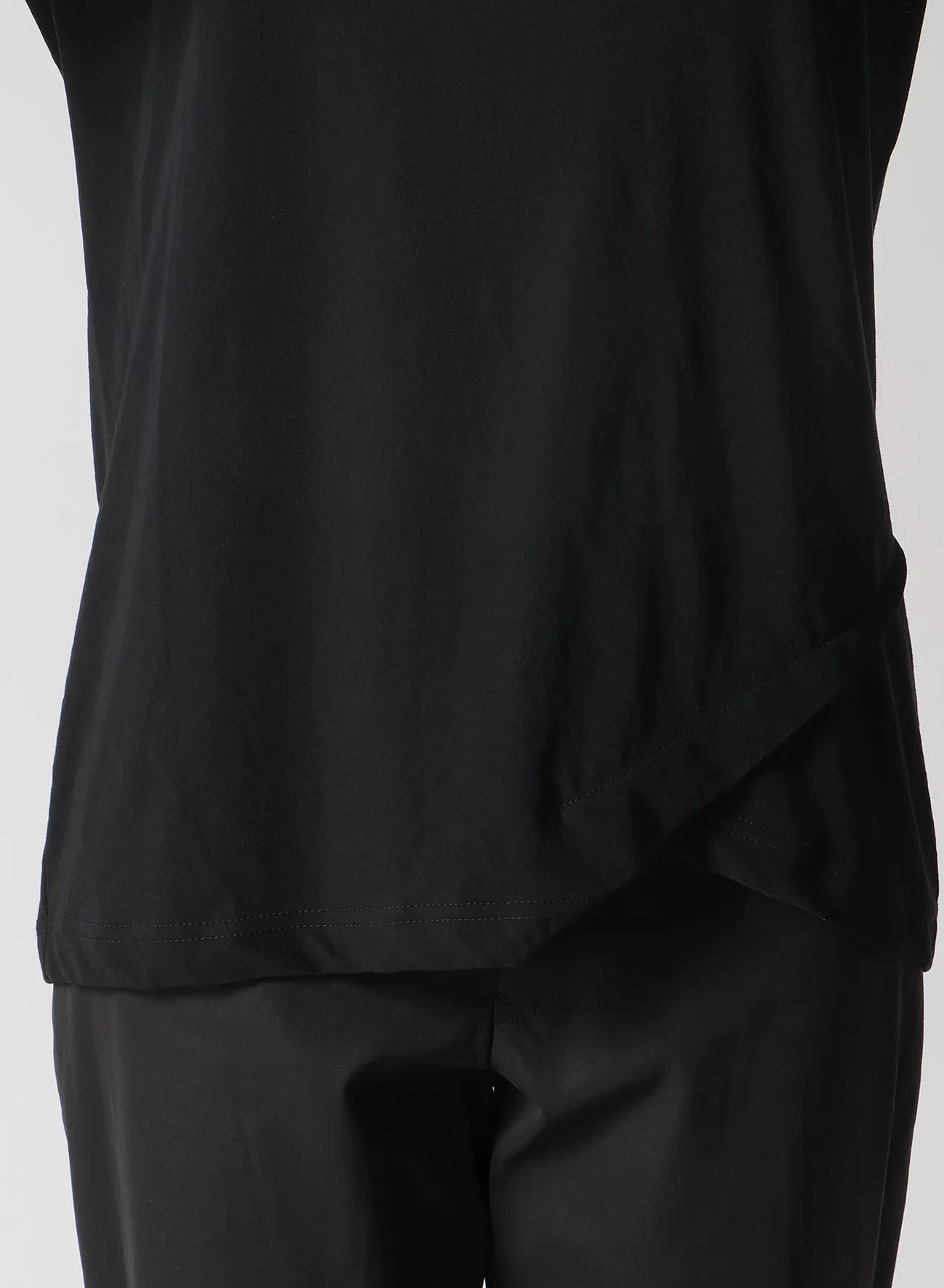 ULTIMA HIGH TWISTED JERSEY TUCK DETAIL LONG SLV T